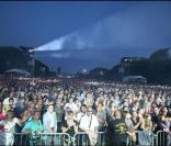 Ce que Johnny Hallyday voyait de la scène sur le Champ de Mars le 14 juillet 2009