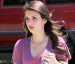 Emma Roberts, sur le tournage de Valentine's Day, à Los Angeles, le 14 juillet 2009 !