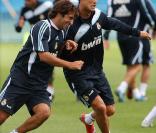 Cristiano Ronaldo à l'entraînement avec le Real Madrid