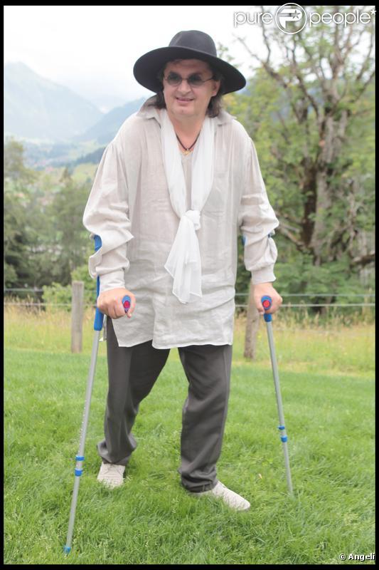Le chef Marc Veyrat lors de la journée de baptême de Joy à Gstaad en Suisse le 5 juillet 2009