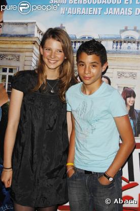 Joséphine Japy et Samy Seghir, lors de l'avant-première de  Neuilly-sa-Mère , au Gaumont Marignan, à Paris, le 23 juillet 2009 !