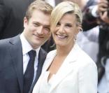 Laurence Ferrari et Renaud Capuçon, le jour de leur mariage, le 3 juillet 2009.
