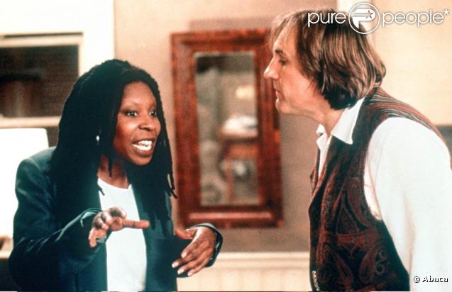 Gérard Depardieu avec Whoopy Goldberg dans Hogus 