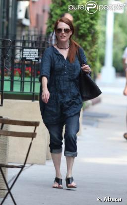 Julianne Moore, à New York, le 28 juillet 2009 !