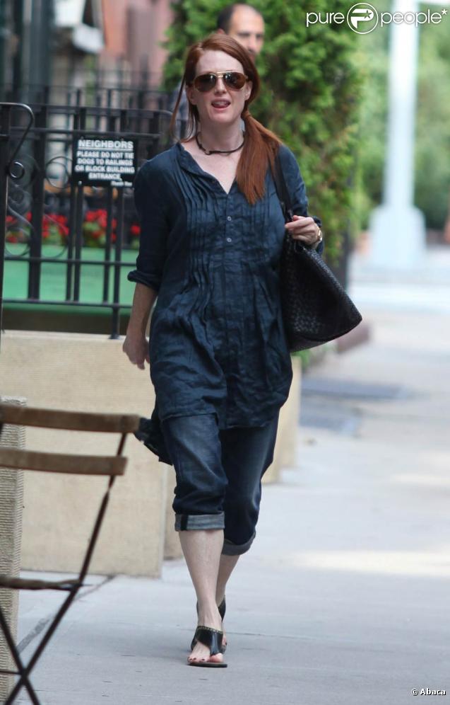 Julianne Moore, à New York, le 28 juillet 2009 !