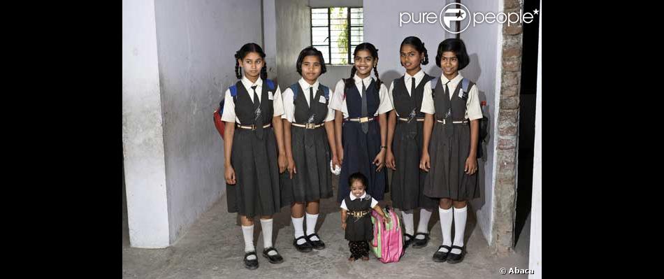 Jyoti Amge, 15 ans, mesure 55,88 centimÃ¨tres. Elle est la femme la plus petite du monde