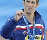 Michael Phelps, champion du monde du 200 m papillon en 2009, à Rome
