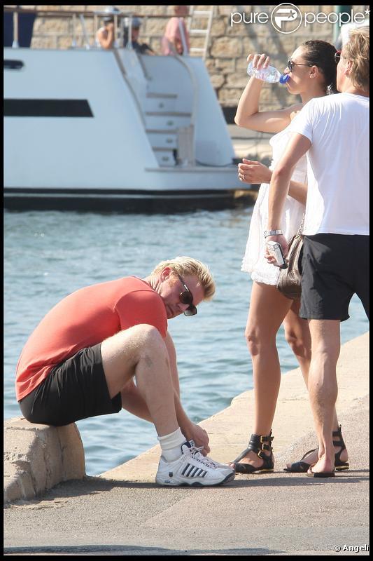 Boris Becker en vacances à Saint-Tropez