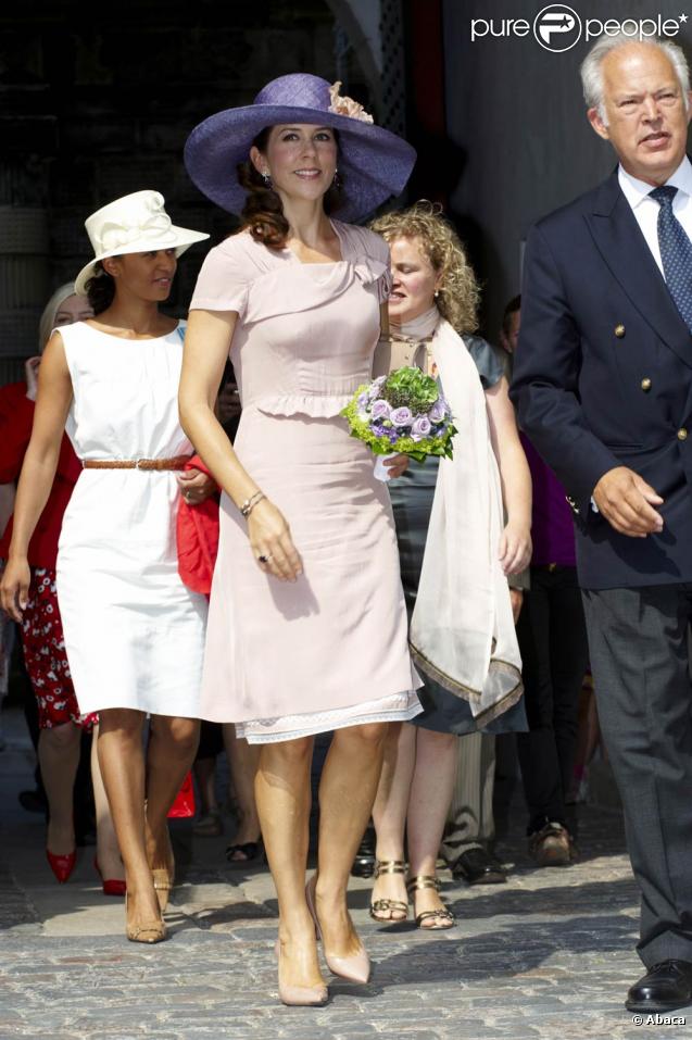 Mary de Danemark au château Kronborg à Elsinor, le 2 août 2009