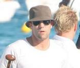 Jason Statham et sa compagne Alex Zosman à Saint-Tropez le 4 août 2009