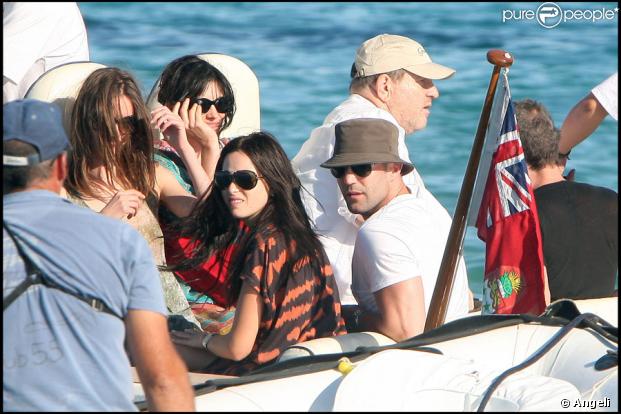 Jason Statham et sa compagne Alex Zosman à Saint-Tropez le 4 août 2009