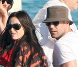 Jason Statham et sa compagne Alex Zosman à Saint-Tropez le 4 août 2009