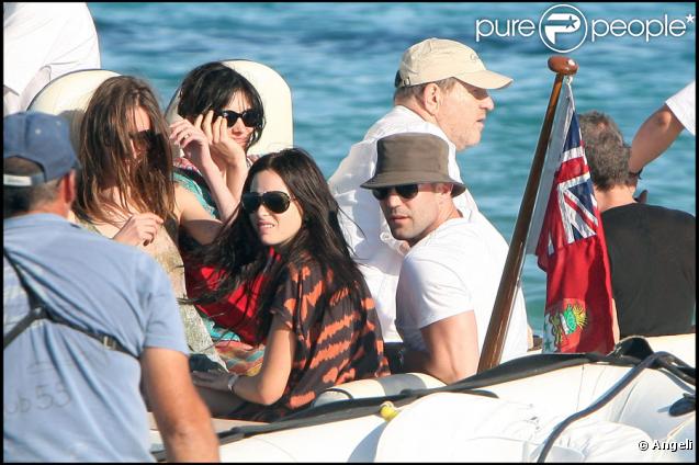 Jason Statham et sa compagne Alex Zosman à Saint-Tropez le 4 août 2009