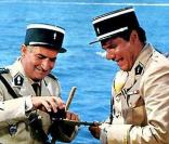 Louis De Funès et Michel Galabru dans Le Gendrame de Saint-Tropez