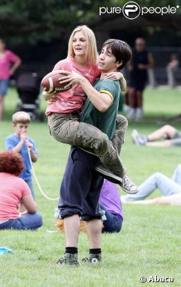 Justin Long et Drew Barrymore sur le tournage de Going the Distance à Central Park, New York le 6 août 2009