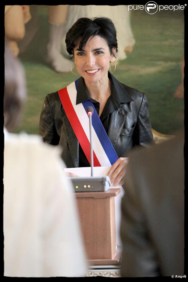 Rachida Dati dans sa mairie du VIIe arrondissement