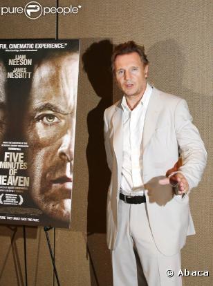 Liam Neeson, lors de la présentation de  Five Minutes of Heaven , au TriBeCa Grand Hotel de New York, le 11 août 2009 !