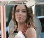 Eva Longoria sur le tournage de la saison 6 de  Desperate Housewives . 12/08/09