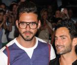 Marc Jacobs et son futur mari Lorenzo Martone à la première de The September Issue. 19/08/09 