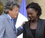 Jean-Louis Borloo et Rama Yade à la sortie du Conseil des Ministres  
