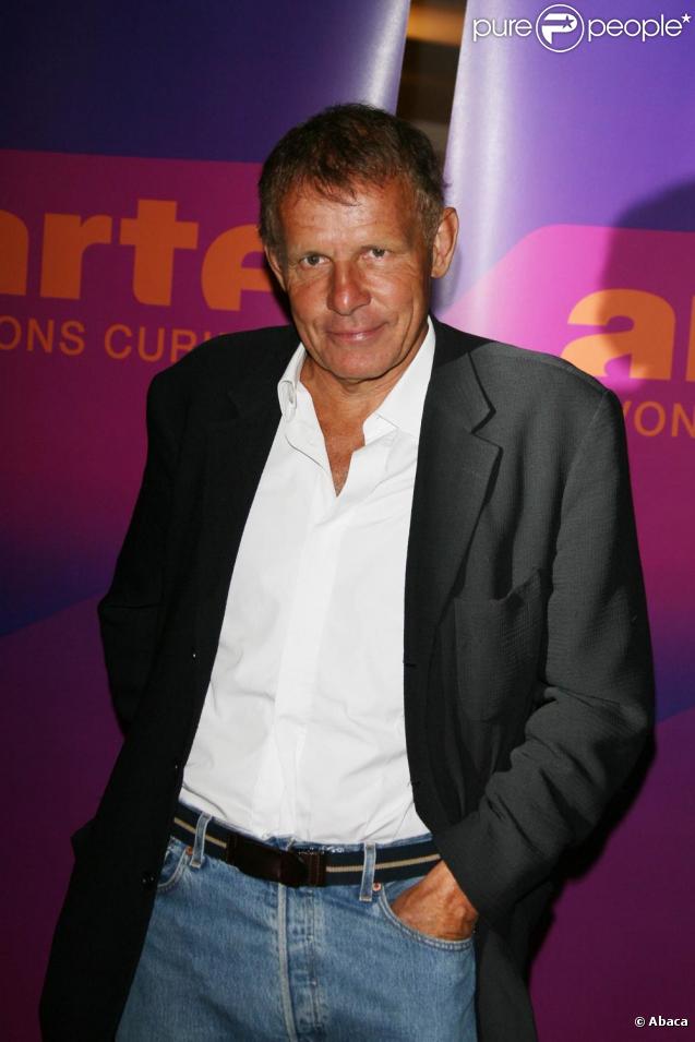 Patrick Poive d'Arvor à la rentrée de la chaîne Arte. 25/08/09