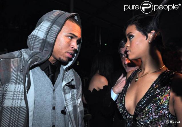 Chris Brown et Rihanna à Paris en mars 2008 