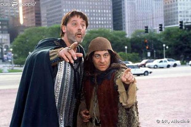 Christian Clavier et Jean Reno dans  Les Visiteurs en Amérique .