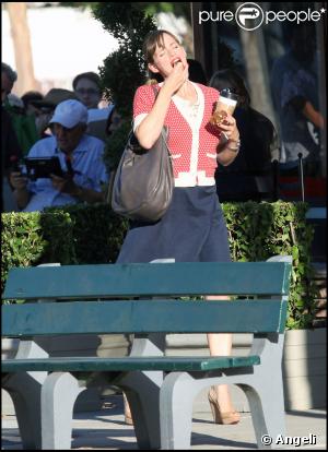 Jennifer Garner sur le tournage de Valentine's Day à Los Angeles le 31 août 2009
