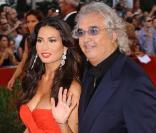 Elisabetta Gregoraci et Flavio Briatore, sur le tapis rouge du Lido, à l'occasion de la 66e Mostra de Venise, le 2 septembre 2009 !