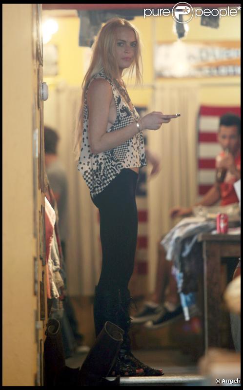 Lindsay Lohan faisant son shopping à Los Angeles, le 2 septembre 2009