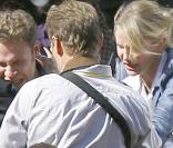 Seth Rogen et Cameron Diaz sur le tournage du  Frelon Vert , de Michel Gondry, à Century City, en Californie, le 5 septembre 2009 !