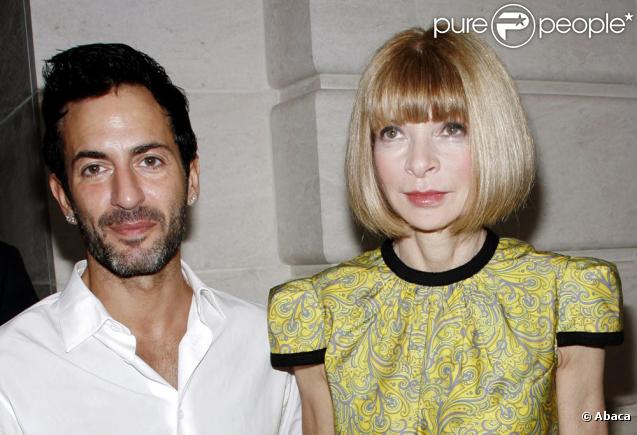 Le couturier Marc Jacobs et Anna Wintour
