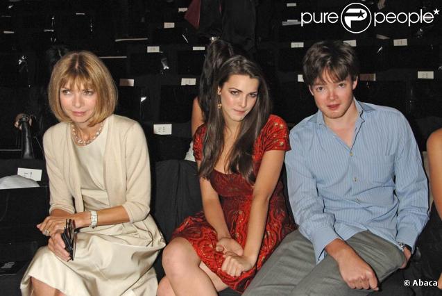 Anna Wintour en compagnie de ses enfants Bee et Charly Shaffer