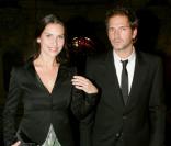 Géraldine Pailhas et son mari Christopher Thompson à la première du film Arsène Lupin, le 12 octobre 2004