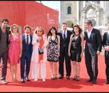 L'équipe du film Il Compleanno à La Mostra de Venise, le 8/09/09