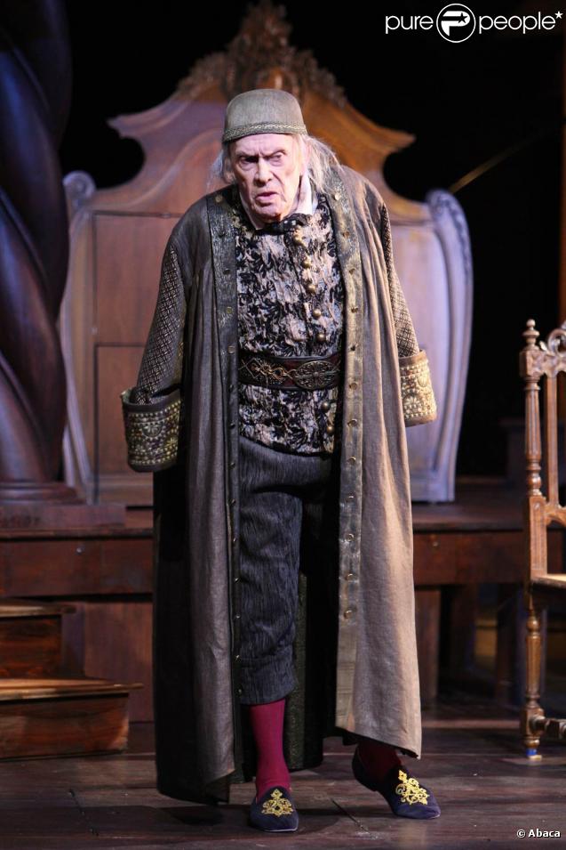 Robert Hirsch lors de la générale de La Servante Amoureuse, le 8 septembre 2009 au Théâtre Hébertot