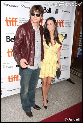 Ashton Kutcher et Demi Moore, à l'occasion de la présentation de  The Joneses , au Festival International du Film de Toronto, le 13 septembre 2009 !