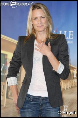 La sublime Robin Wright, en toute simplicité au Festival du film américain de Deauville...