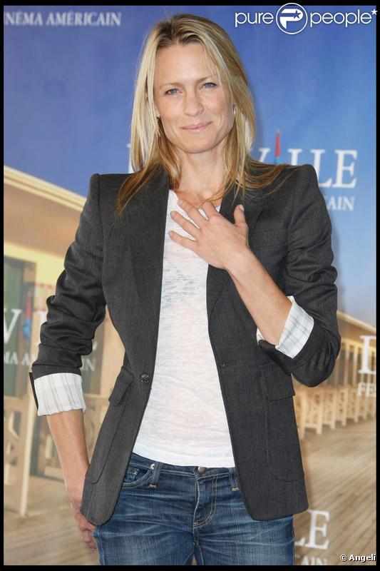 La sublime Robin Wright, en toute simplicité au Festival du film américain de Deauville...  