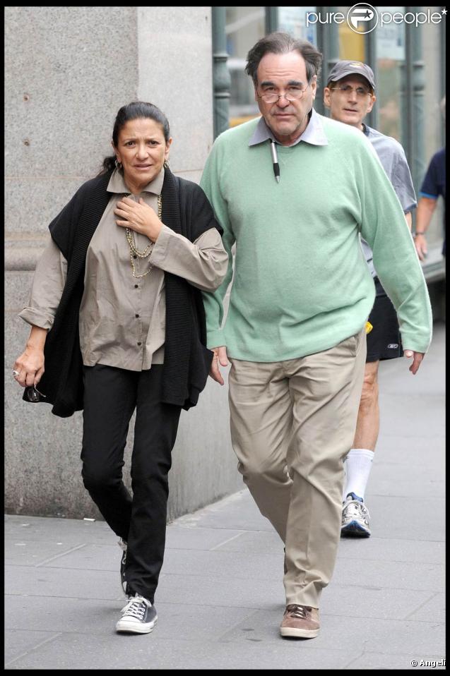 Le réalisateur Oliver Stone, sur le tournage de  Wall Street 2 , à New York, le 16 septembre 2009 !