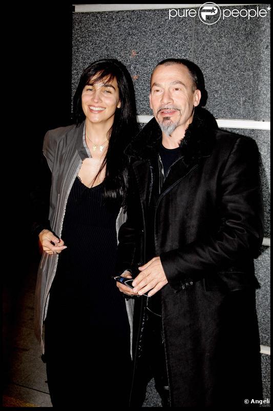 Florent Pagny et Azucena au cocktail de rentrée de TF1. 16/09/09