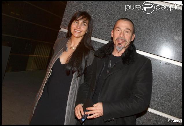 Florent Pagny et Azucena au cocktail de rentrée de TF1. 16/09/09