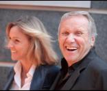 Yves Rénier et son épouse Karin au cocktail de rentrée de TF1. 16/09/09