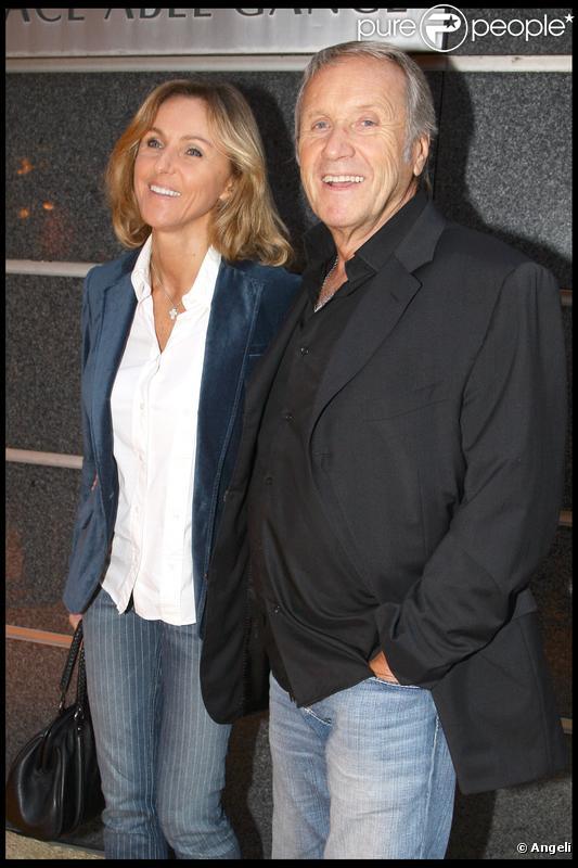 Yves Rénier et son épouse Karin au cocktail de rentrée de TF1. 16/09/09