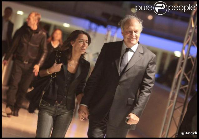 Michel Boyon, président du CSA, et sa femme au cocktail de rentrée de TF1. 16/09/09