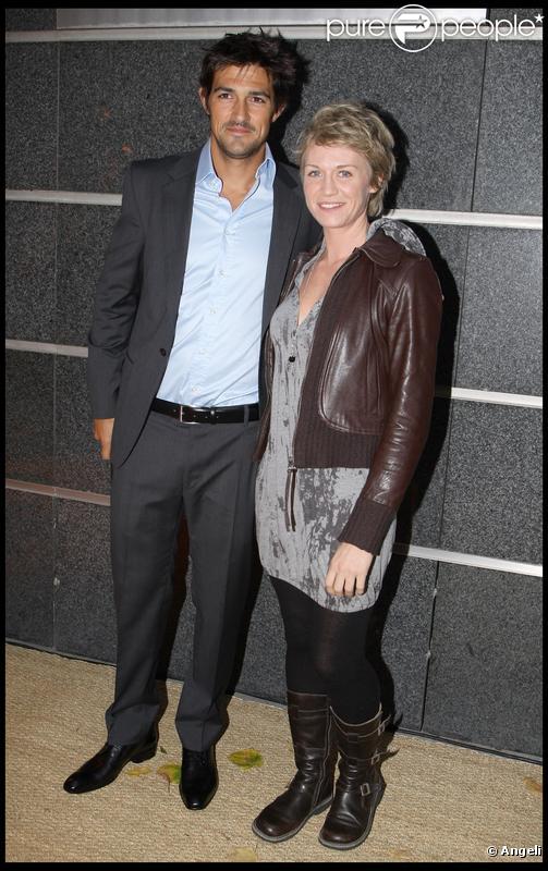 Jean-Pascal et Virginie Caliari au cocktail de rentrée de TF1. 16/09/09