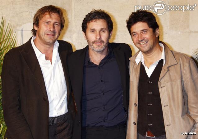 Bernard Yerles, Serge Hazanavicius et Bruno Madinier au festival de la Rochelle, le 17 septembre 2009