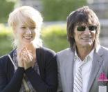 Ronnie Wood et Ekaterina, heureux... 