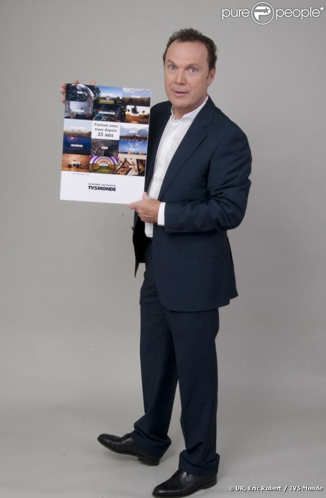 Julien Lepers lors de la soirée spéciale 25 ans de TV5 Monde le 17 septembre 2009 à Paris