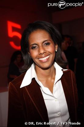 Audrey Pulvar lors de la soirée spéciale 25 ans de TV5 Monde le 17 septembre 2009 à Paris